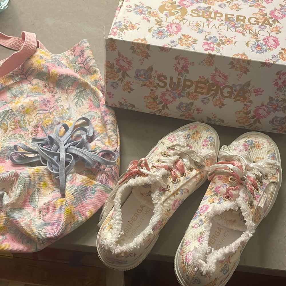 Superga x LoveShackFancy Floral Sneakers